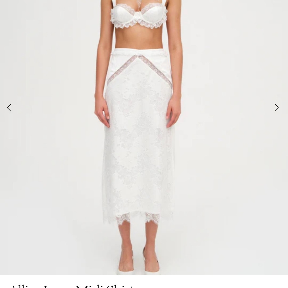 Allira Lace Midi Skirt